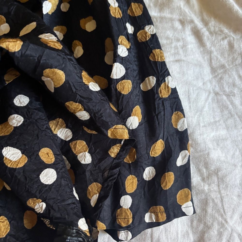Masai Copenhagen Kala Ginger Spot Print Blouse | Viscose | Large - Picture 8 of 11